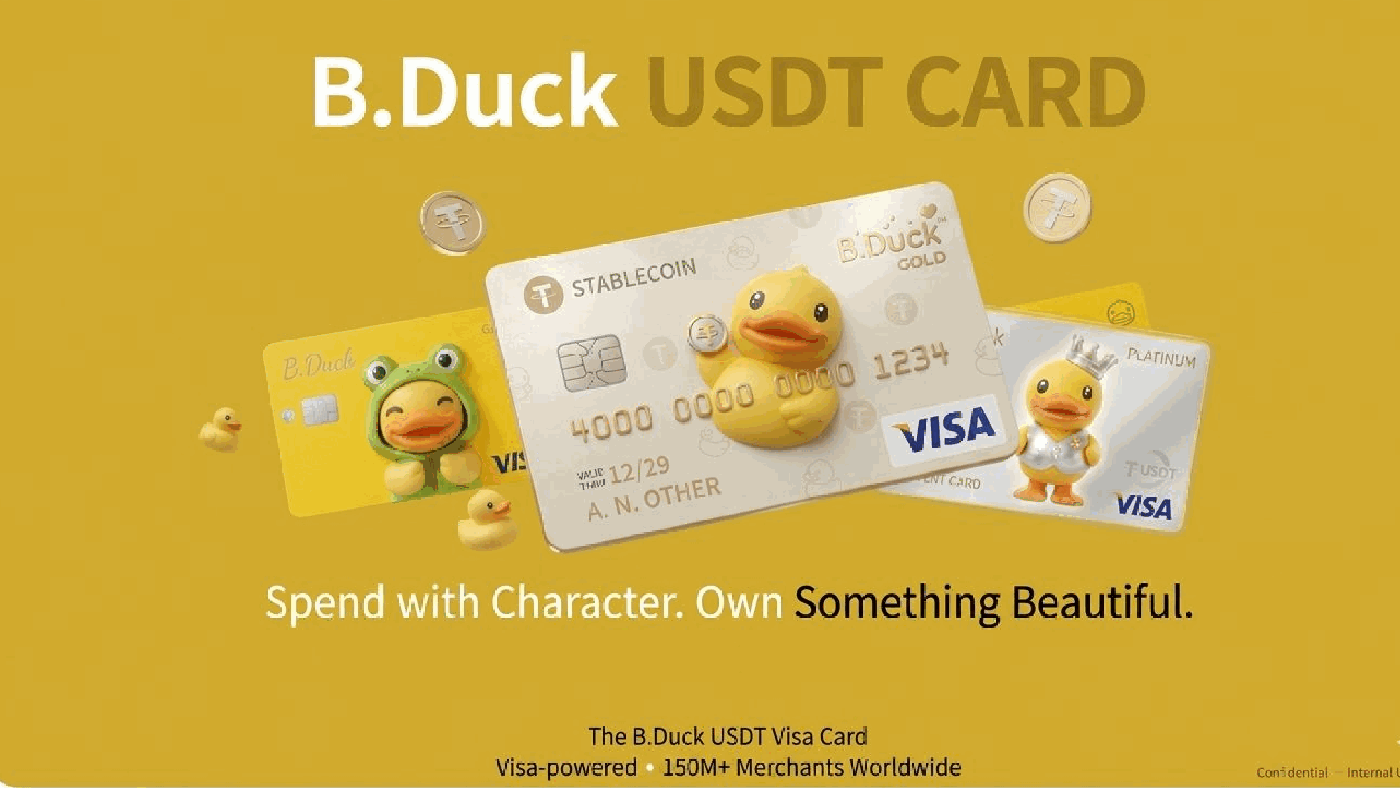 B.Duck Digital USDT Visa Card designs