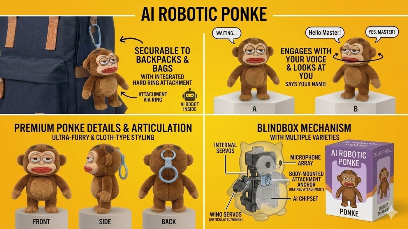 AI Robotic Ponke R-100